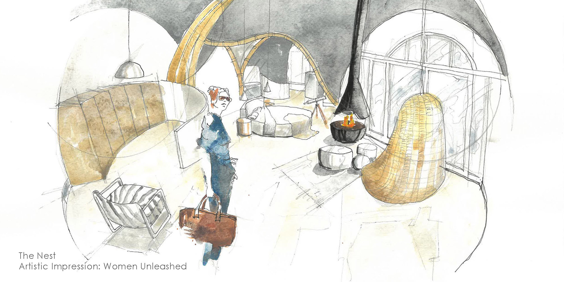 Artistic impression, lucury accommodation, Namibia